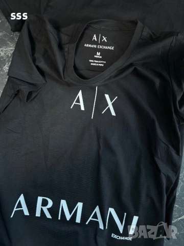 НОВА Дамска тениска Armani Exchange, S и М размери, снимка 7 - Тениски - 54782531