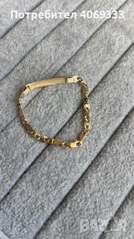 Златна детска гривна 14к, снимка 2 - Гривни - 54322545