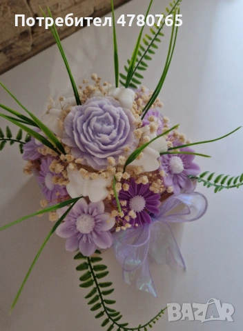 Ароматни сапунени цветя, снимка 2 - Декорация за дома - 54010671