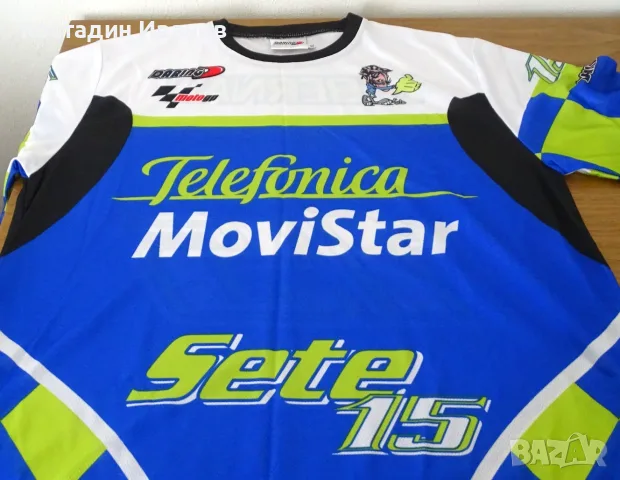  Moto GP Honda 15 Sete Gibernau Daring джърси полиестерна мoто тениска XL