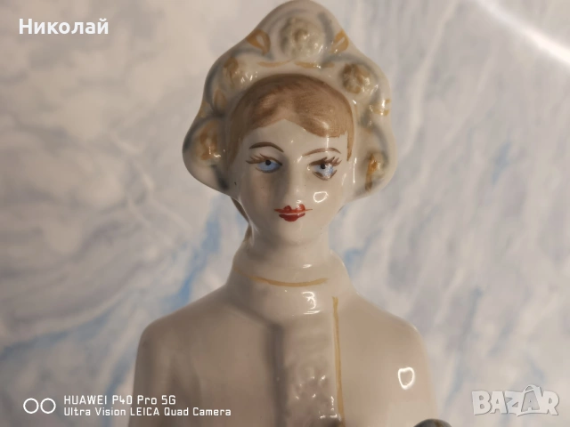 Стара Съветска Руска Порцеланова Фигура Статуетка Полонски Завод Снежанка, снимка 2 - Антикварни и старинни предмети - 54357517