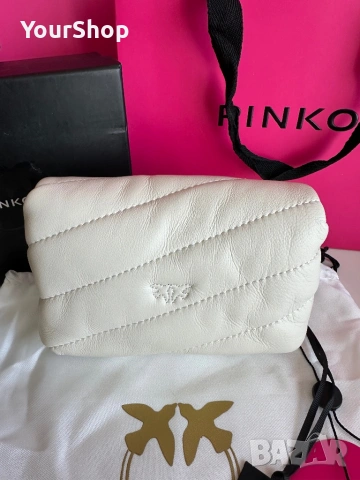 Чисто нова чанта Pinko micro puff бяла, снимка 3 - Чанти - 54048776