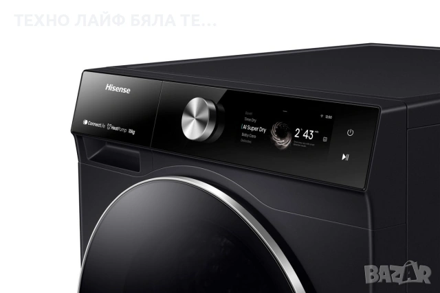 Сушилня с термопомпа HISENSE DH7S107BB, 10 кг, снимка 7 - Сушилни - 54155926