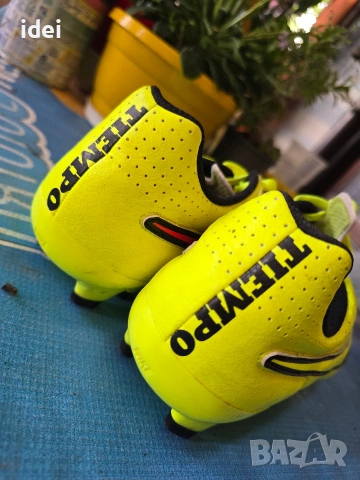 Nike Tiempo Rio II FG Volt/Hyper Punch/Black бутонки футболни обувки, снимка 9 - Маратонки - 54943079