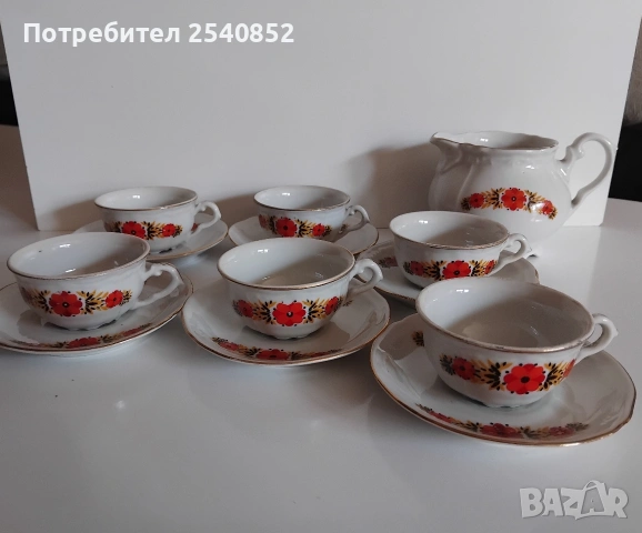 стар сервиз за кафе - порцелан , снимка 3 - Сервизи - 55034256