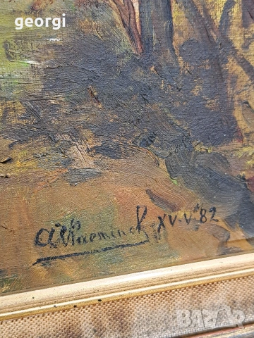 авторска картина маслени бои върху платно , снимка 5 - Картини - 54006428