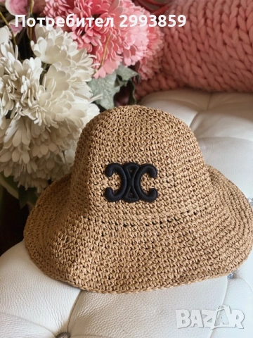 шапка Селин*Celine TRIOMPHE BASEBALL CAP IN COTTON, снимка 13 - Шапки - 54879367
