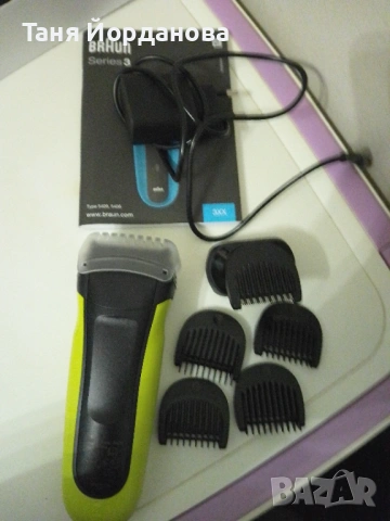 Самобръсначка за сухо бръснене Braun, модел 300BTK/GRN, в гаранция, снимка 6 - Електрически самобръсначки - 54164087
