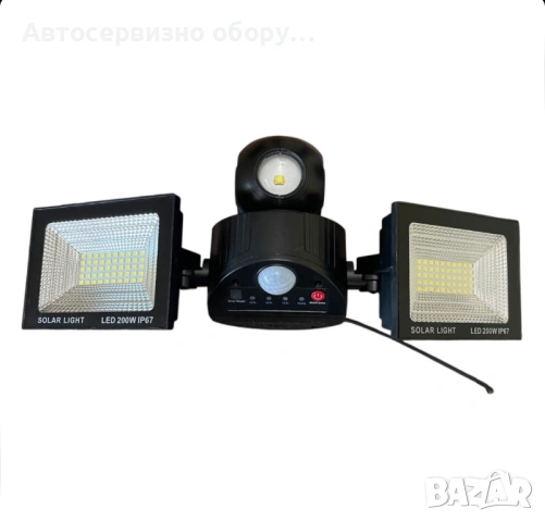 Тройна соларна LED лампа с датчик за движение и дистанционно управление XG-T50, снимка 2 - Други инструменти - 54939336