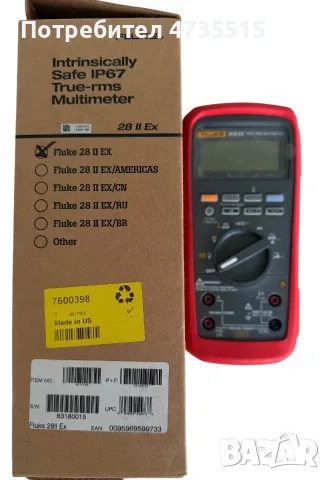 Fluke 28 II Ex Цифров мултиметър, снимка 2 - Друга електроника - 55690214
