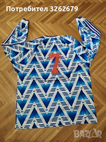 Ретро винтидж Adidas Чехословакия дизайн Bruised Banana 1992г , снимка 2 - Тениски - 54627215