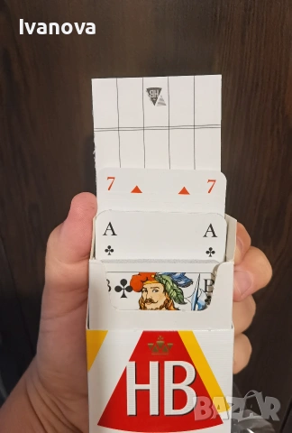HB колекционерски ретро карти за белот, снимка 6 - Карти за игра - 54145975