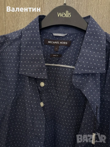 Мъжка риза  Michael Kors CR64CAN2FH Navy (тъмносин)