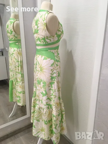 Sandro Ludmila Cutout Dress рокля XS, снимка 7 - Рокли - 53571619