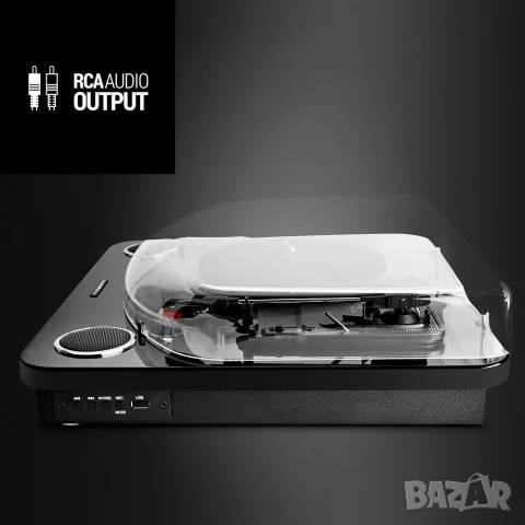 Грамофон Energy Sistem BlackSpin Bluetooth 10W – НОВ , снимка 4 - Аудиосистеми - 55656447