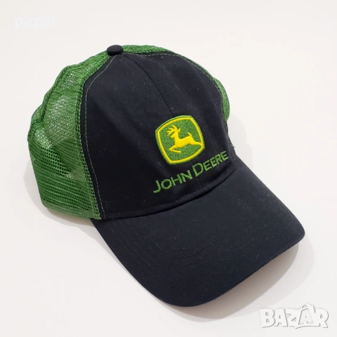 JOHN DEERE Оригинална Фермерска Шапка Козирка Trucker Snapback Един Размер