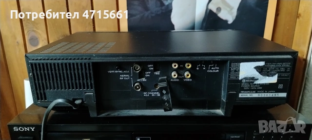 Hitachi VHS видео рекордер made in Japan работещ отлично, снимка 6 - Плейъри, домашно кино, прожектори - 54585945