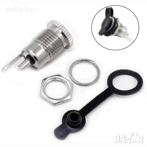 Комплект 5 броя DC захранващи букси 12V 5.5x2.1mm женски конектор – за камери LED ленти рутери 10475, снимка 13 - Друга електроника - 54706330
