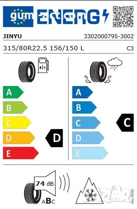 ПРОМОЦИЯ КАМИОННИ ГУМИ 315/80R22.5 JINYU JD565 156/150L TL, снимка 4 - Гуми и джанти - 55540059