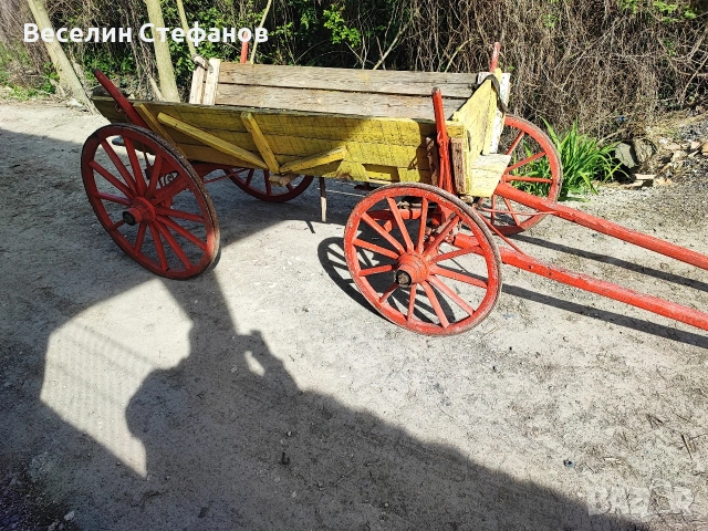 Каруца Стара запазена за декор , снимка 2 - Декорация за дома - 54232907
