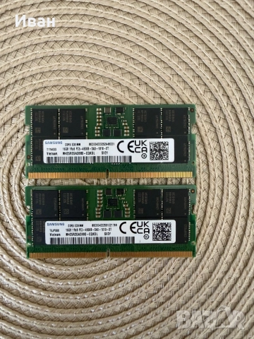 Samsung SODIMM 32gb DDR5 Ram памет x2 16gb 4800Mhz