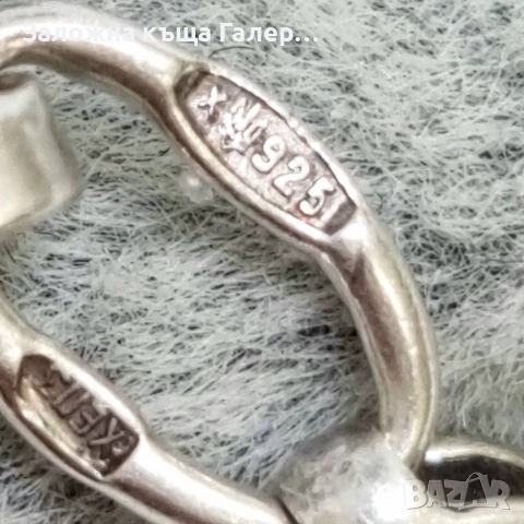 Сребърна гривна 925 тип "Панцер" – 4,93 г, снимка 8 - Гривни - 54214797