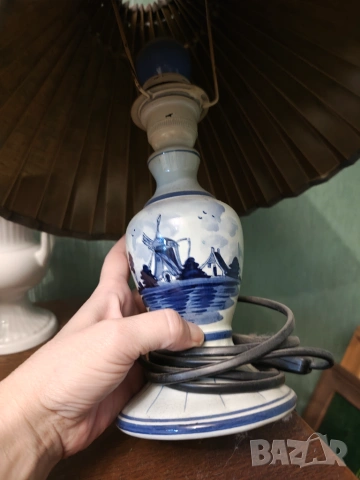 Delft страхотна нощна лампа., снимка 2 - Настолни лампи - 55002821