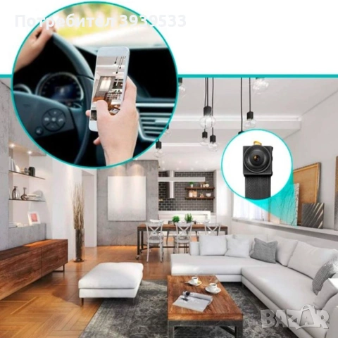 Wi Fi мини скрита камера с Full HD 4K , снимка 5 - HD камери - 55244377