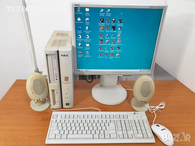 ⭐Продавам ретро компютър NEC PowerMate с инсталиран Windows 98 и 23класически игри⭐, снимка 2 - Антикварни и старинни предмети - 55062720
