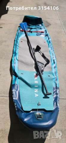 Продавам надуваем SUP падълборд Aqua Marina Beast 10’6”, размер 320 x 81 cm., снимка 2 - Водни спортове - 54454273