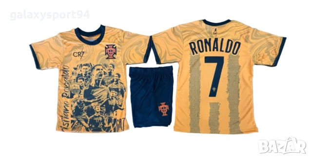2026 GOAT CR7 Син Екип Роналдо мадрид на CR7 Футболен детски Екип с Чорапи, снимка 12 - Футбол - 54160064