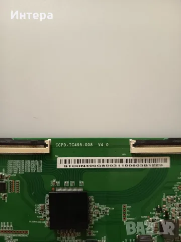 T-con CCPD-TC495-008 V4.0 за Hitachi 50HAK6151, снимка 2 - Части и Платки - 55455605