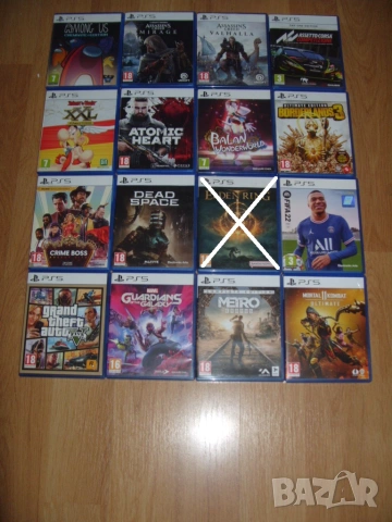 Игри за PlayStation 5, PS5 Част 1 - 15 € / 29,34лв за брой