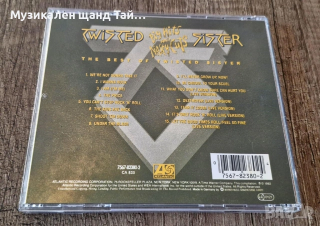 Компакт Дискове - Рок Метъл: Twisted Sister - Big Hits And Nasty Cuts - The Best, снимка 2 - CD дискове - 54445288