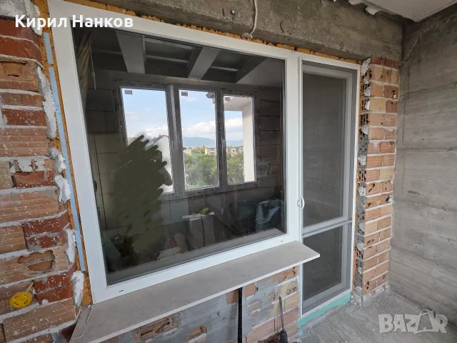 PVC дограма REHAU – балконска врата + фиксиран прозорец, 70 мм