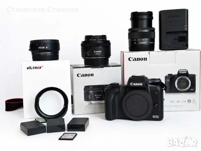 Canon EOS M50 Mark II + 2 обектива