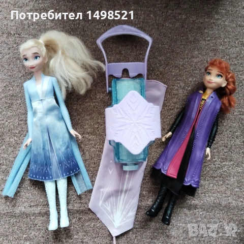 Кукли Елза и Ана и изстрелваща ръкавица