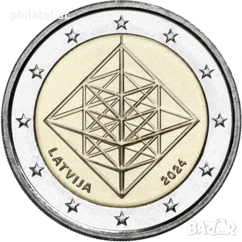 Латвия 2024 – 2 евро - Пузурис - Строу Мобил UNC