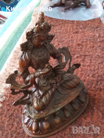 Бронзова фигурка на Авалокитешвара 70441, снимка 6 - Колекции - 54179759