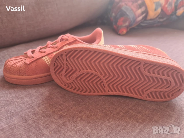 adidas superstar pink 16cm детски маратонки тенис спорт, снимка 2 - Детски маратонки - 54695312