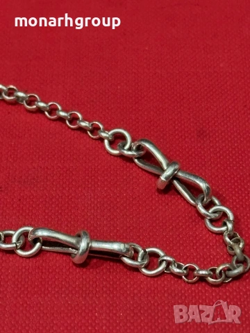 Сребърна гривна, снимка 2 - Гривни - 54315512