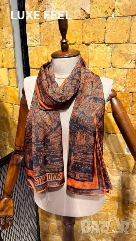 Dior ⚜️ Chanel ⚜️ Hermes ⚜️Дамски Шалове, снимка 12 - Шалове - 54780360