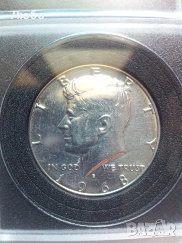 лот половин доларови сребърни Кенеди 1964-1969г., снимка 8 - Нумизматика и бонистика - 54678211