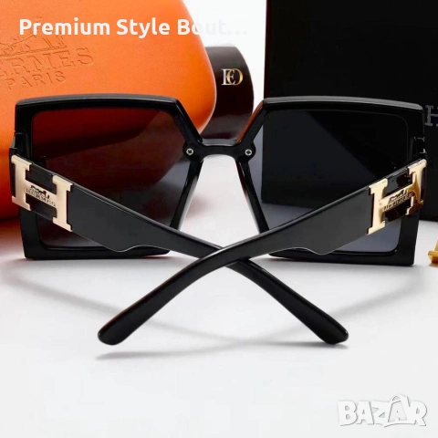 Слънчеви очила hermes bvgari с ув защита,калъф , кутия и кърпичка на марката , снимка 7 - Слънчеви и диоптрични очила - 54168223