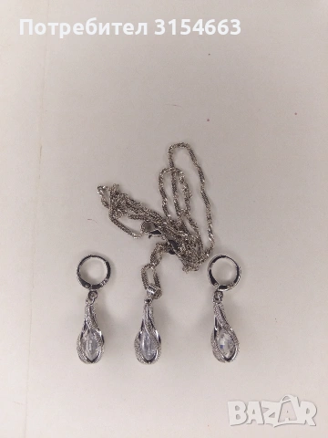 Комплект колие и обици , снимка 8 - Бижутерийни комплекти - 54209311