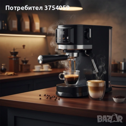 Еспресо машина Oliver Voltz OV51171O, 1575 W, 20 бара, Крема диск, LED дисплей, снимка 2 - Кафемашини - 55182329