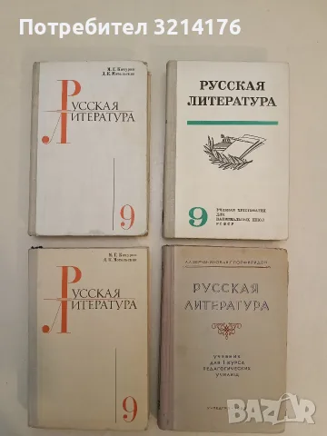 Русская литература для 9. класса средней школы - М. Г. Качурин, Д. К. Мотольская (1980)