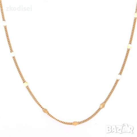 Златен синджир 2,96гр. 49,0см. 14кр. проба:585 модел:37728-5, снимка 2 - Колиета, медальони, синджири - 54121915