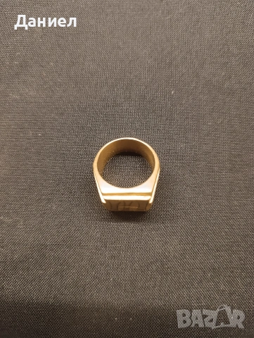 Стар месингов пръстен, снимка 2 - Антикварни и старинни предмети - 54072623