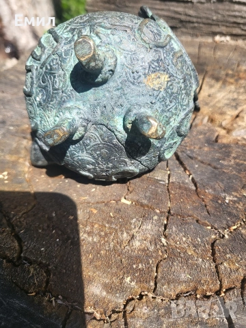 Автентична бронзова кадилница Древен Китай, снимка 4 - Колекции - 54133566